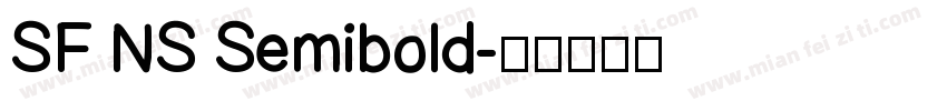 SF NS Semibold字体转换